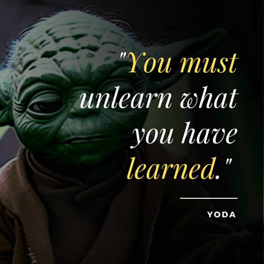 You Must Unlearn What You Have Learned