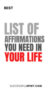 A List of Affirmations PDF Cower