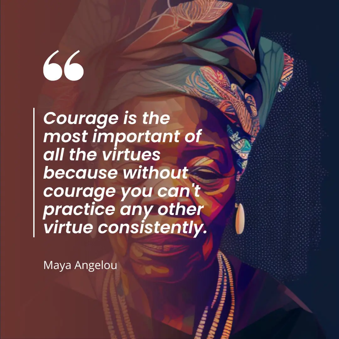 Finding Strength in Maya Angelou's Quotes Courage