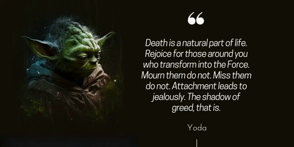 Death Is A Natural Part Of Life Yoda