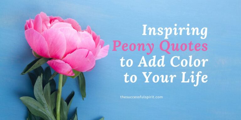 Inspiring Peony Quotes to Add Color to Your Life